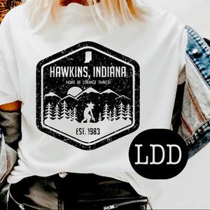 Stranger things graphic screen print tee